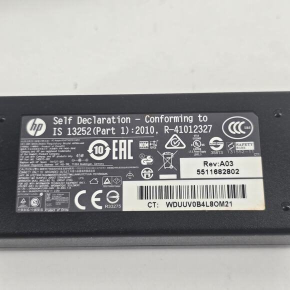 HP 45W Laptop AC Adapter Charger HSTNN-HA40 741727-001 OEM for Pavilion/Envy - Picture 3 of 4